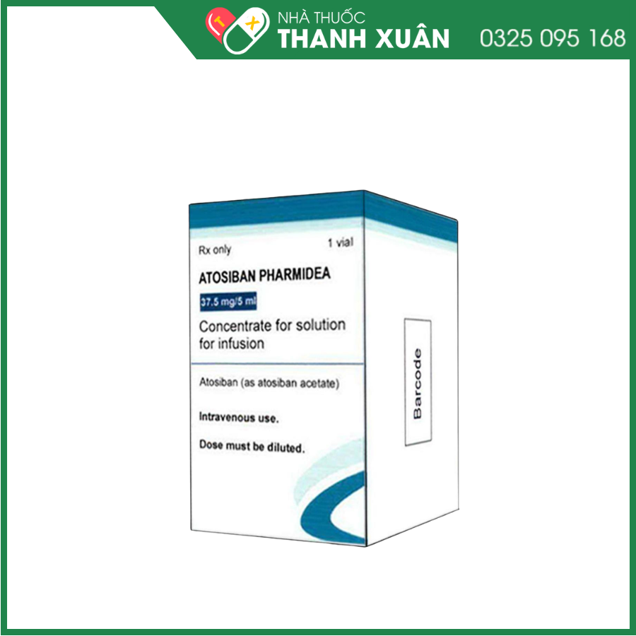 Atosiban Genfarma 37,5mg/5ml trì hoãn việc sinh non đối với những phụ nữ mang thai